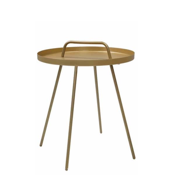 OLILAWN 17.75 in. L x 17.75 in. W Outdoor Table, Portable Side Table with Handles