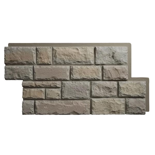 Everstone Regal Faux Stone 47.75 in. x 24.75 in. Polyurethane Siding