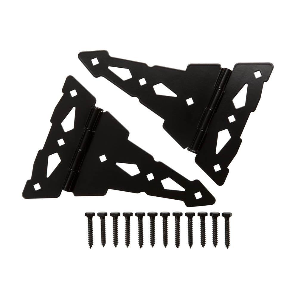 (2-Pack) 8 in. Black Heavy-Duty Decorative Tee Hinge price history on PriceWatchPro