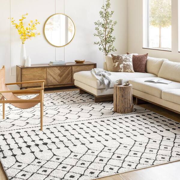 Tehani Black 7 ft. 10 in. x 10 ft. 3 in.Area Rug