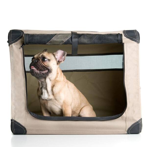ABO Gear 22 in. x 18 in. x 15 in. Small Dog Digs Patented Collapsible Travel Crate