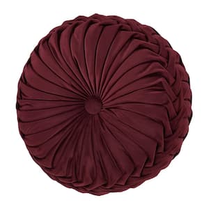 Toulhouse Polyester Tufted Round Decorative Throw Pillow 15 X 15 in.