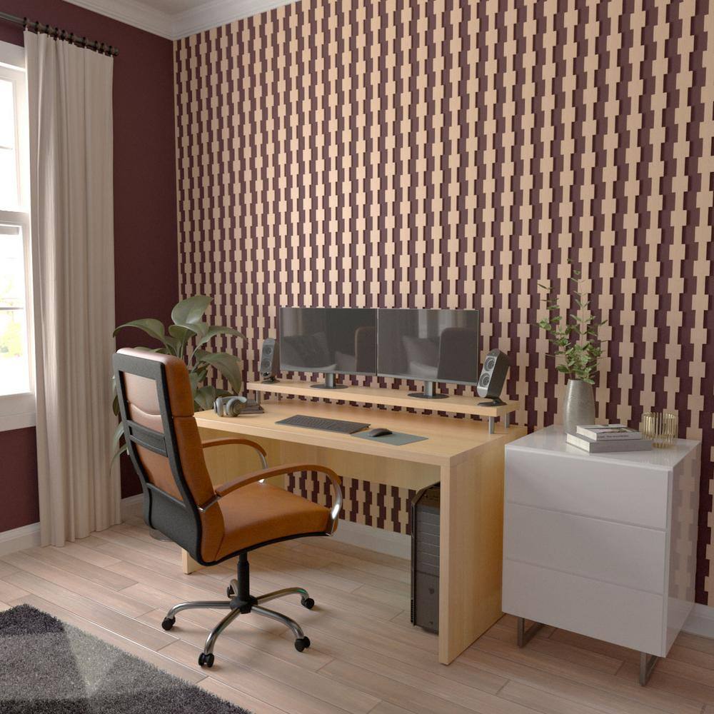 Midland 47" Alder Wood Decorative Slat Wall Panel Kit