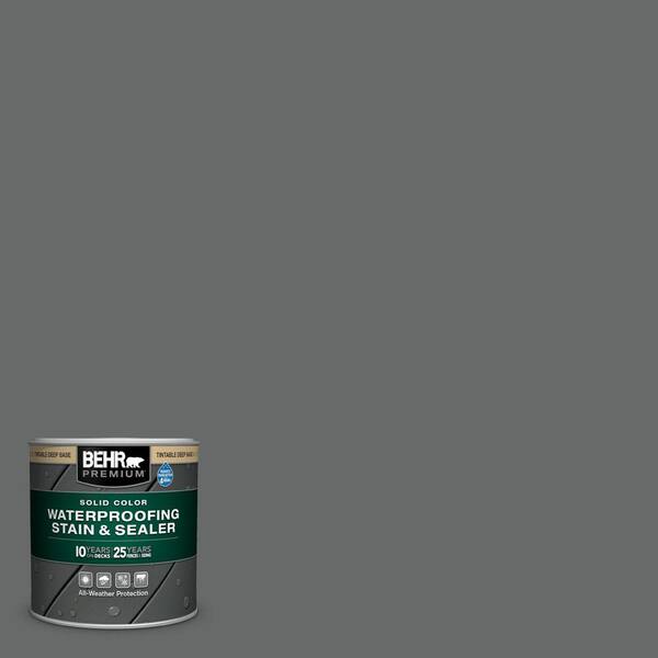 BEHR PREMIUM 8 oz. #PPU26-02 Imperial Gray Solid Color Waterproofing Exterior Wood Stain and Sealer Sample