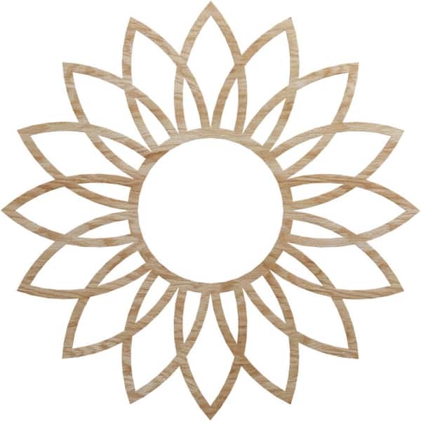 Ekena Millwork 0.25 in. x 38 in. x 38 in. Wood Medallion Moulding