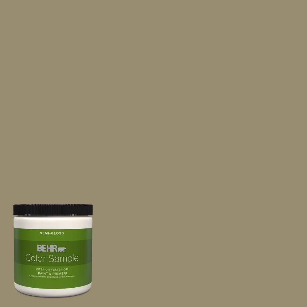 BEHR PREMIUM PLUS 8 oz. #PPU8-04 Urban Safari Semi-Gloss Interior ...