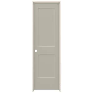 24 in. x 80 in. Monroe Desert Sand Right-Hand Smooth Solid Core Molded Composite MDF Single Prehung Interior Door