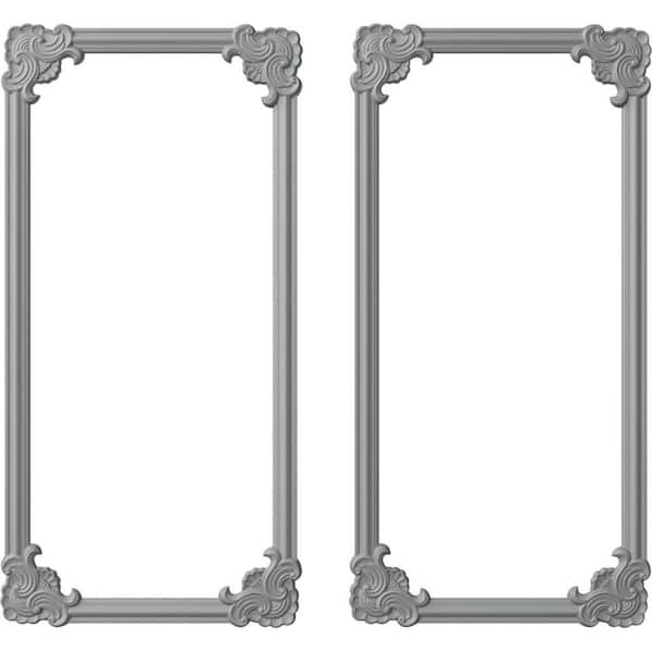 Ekena Millwork 13.35 Sq. Ft. Unfinished Polyurethane Pompeii Panel Moulding Kit (Double Panel)