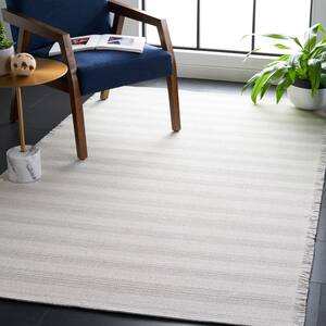 Augustine Ivory/Gray 6 ft. x 10 ft. Striped Area Rug