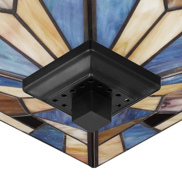 Home Decorators Collection Waterville 11 in. 2-Light Matte Black