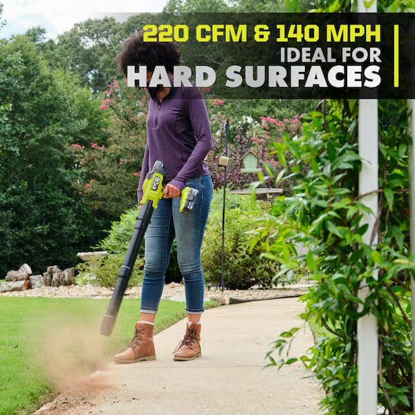RYOBI - ONE+ HP 18V Brushless Cordless 220 CFM 140 MPH Compact Leaf Blower (Tool-Only)