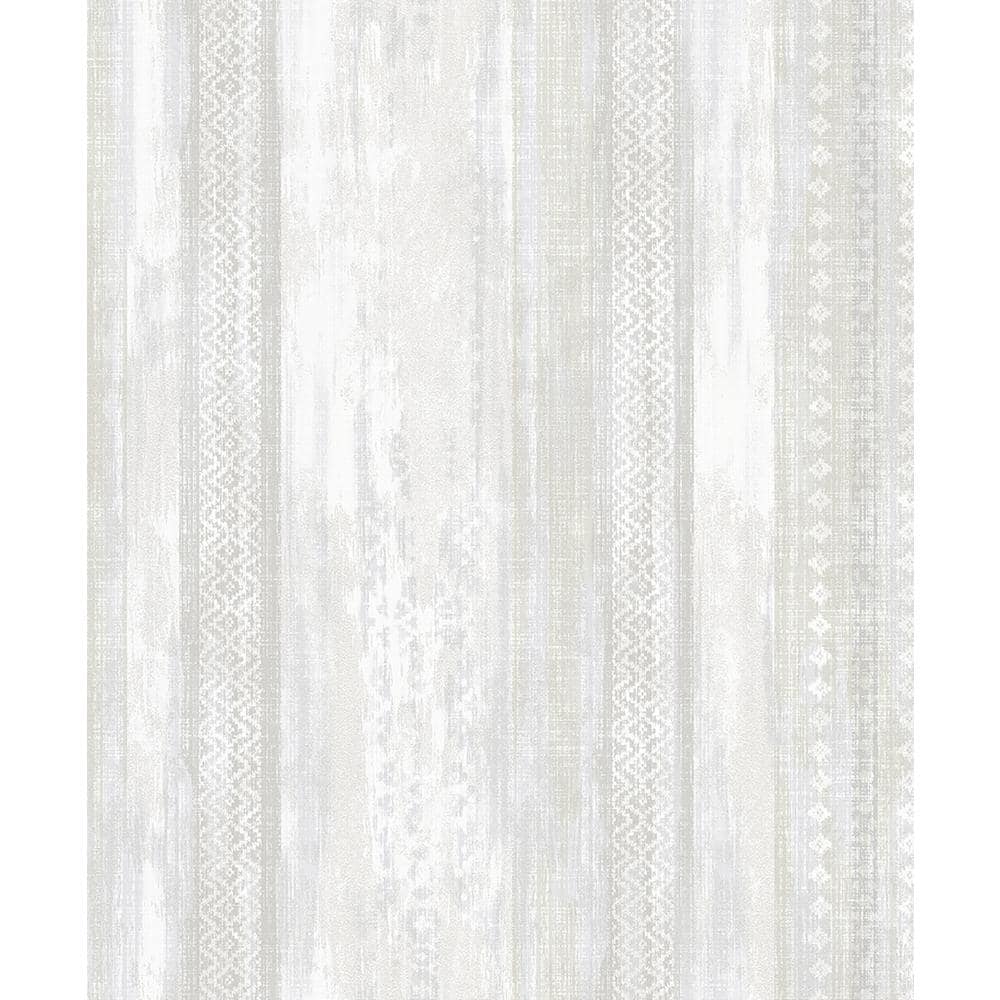 Blair Dove Ikat Stripe Paper Strippable Roll (Covers 57.8 sq. ft.)