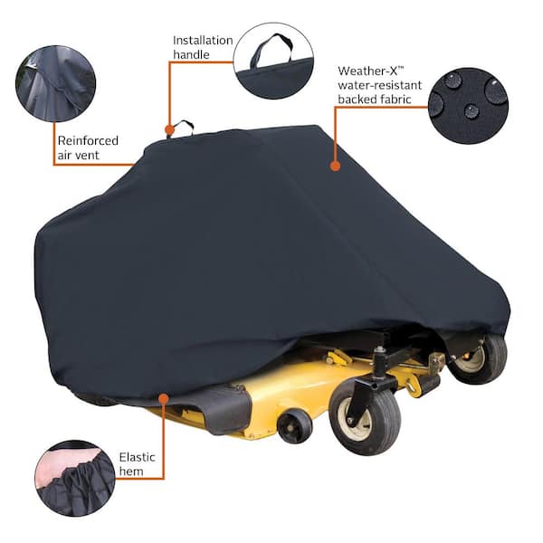  Lawn Mower Cover - Waterproof, Premium Heavy Duty -  Manufacturer Guaranteed - Weather and UV Protected Covering for Push Mowers  - Secure Draw String and Large Size for Universal Fit 