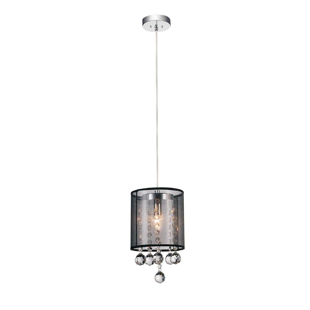 Radiant 1 Light Drum Shade Mini Pendant With Chrome Finish price history on PriceWatchPro