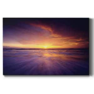 Courtside Market Sunset Cannon Beach 24 in. x 36 in. Gallery-Wrapped Canvas Wall Art, Multi Color