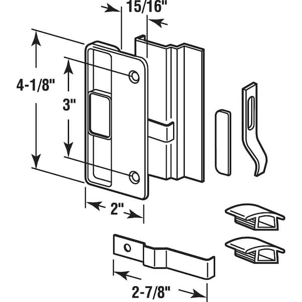 Prime-Line Sliding Patio Door Pin, 3/16 in. x 2-5/8 in, Steel Pin