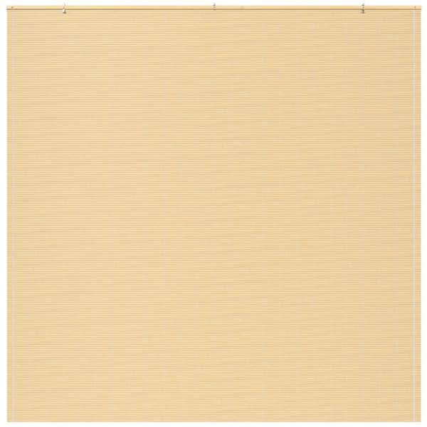 RED LANTERN Oriental Furniture Bamboo Cordless Window Shade Natural 72 in. W x 72 in. L