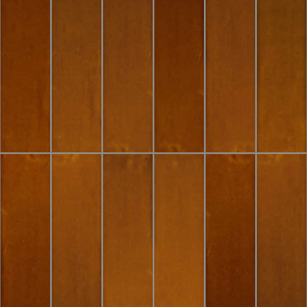 Radiance Honey Glossy Glazed Ceramic Wall Tile, 2.5 in. x 8 in. (10.76 sq. ft./case) price history on PriceWatchPro
