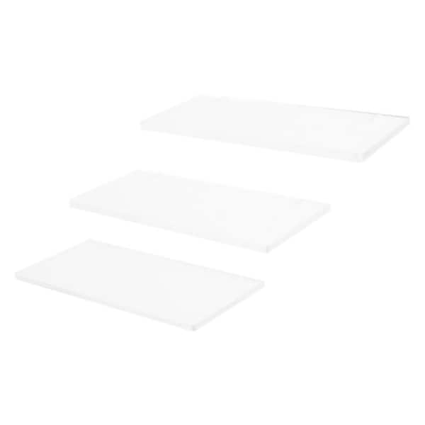 17.5 in. Wall-mounted Clear Rectangle Acrylic Decorative Stand