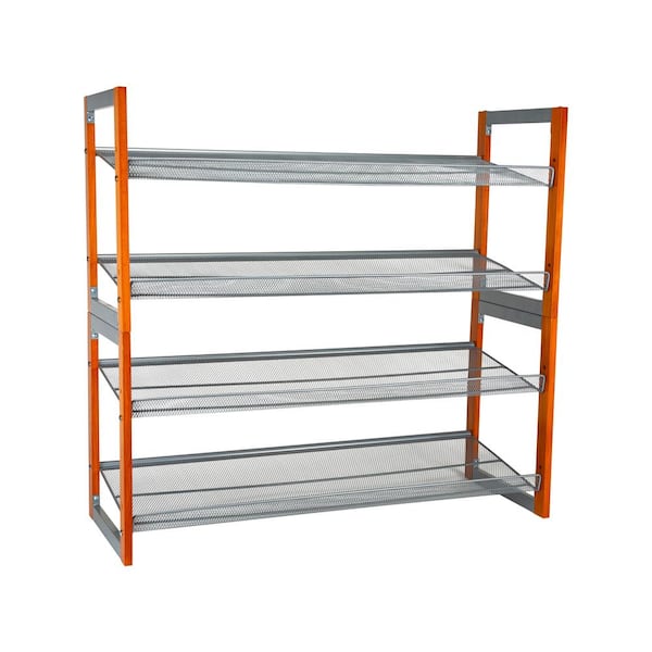 wooden shoe rack home depot