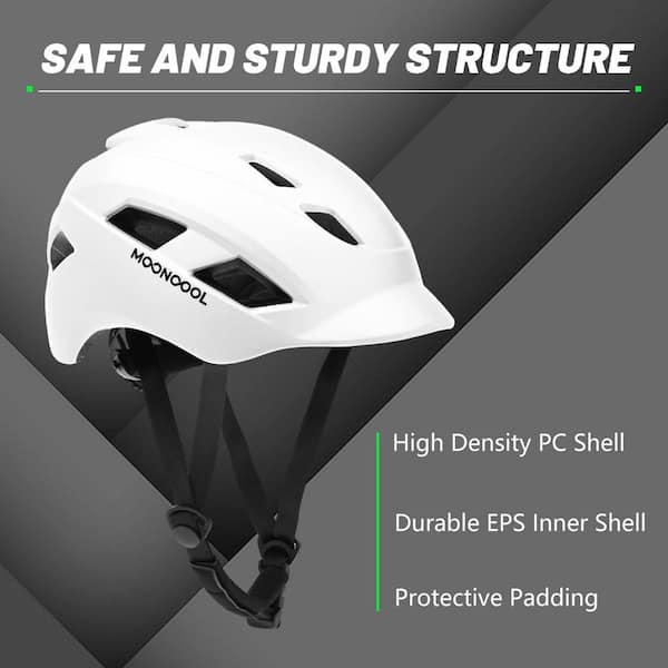 BOZTIY Bike Helmet Mountain Bike Helmets for Adult Men Women Cycling,  Lightweight, L Size, White (23.2 in. - 24 in.) TKCT-WT-LHD01 - The Home  Depot