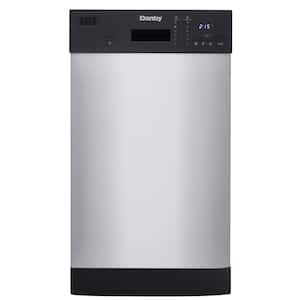 18 in. Stainless Steel Front Control Smart Dishwasher 120-volt with Stainless Steel Tub
