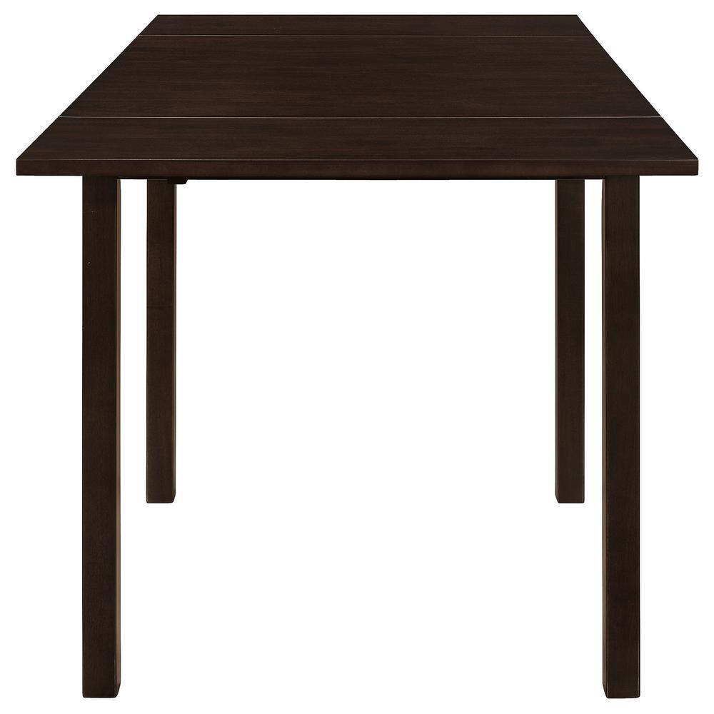 Cappuccino Rectangular Extendable Wood Dining Table