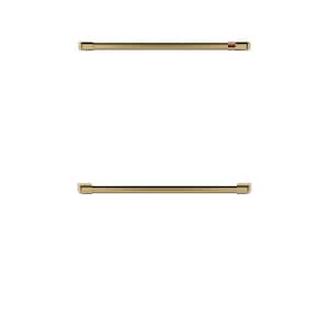 Double Wall Oven Handle Kit in Brushed Brass