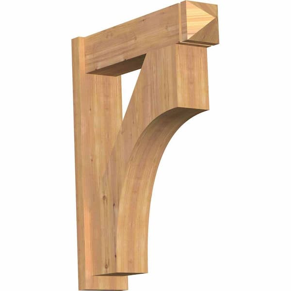 Ekena Millwork 8 in. x 38 in. x 30 in. Westlake Arts and Crafts Smooth Western Red Cedar Outlooker