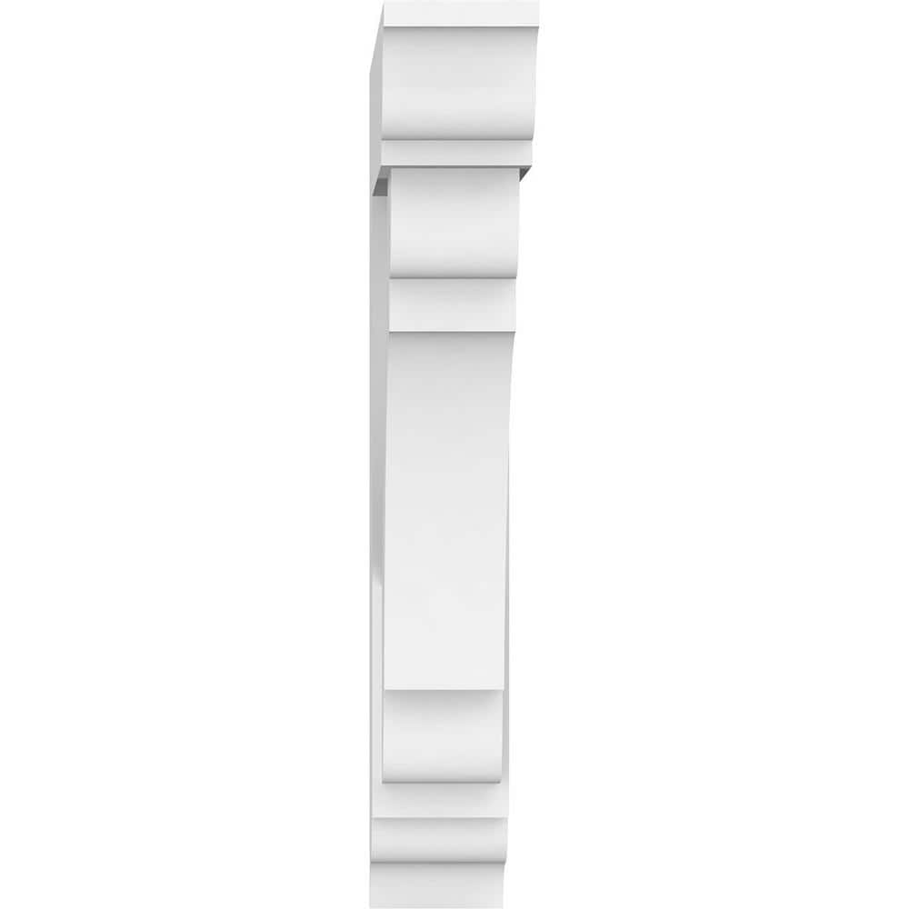 Off-White Architectural Grade PVC Corbel Bracket, 22" Height