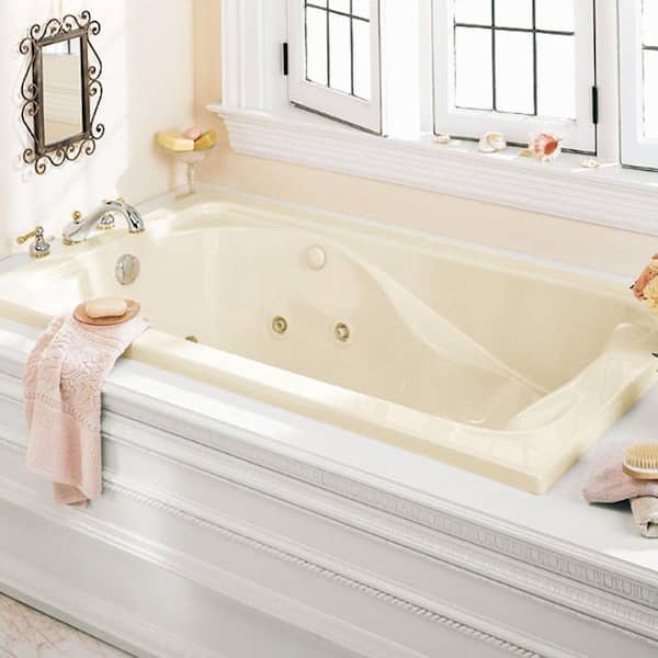 Cadet 60 in. x 42 in. Reversible Drain EverClean Whirlpool Tub in White Cadet 60 in. x 42 in. Reversible Drain EverClean Whirlpool Tub in White