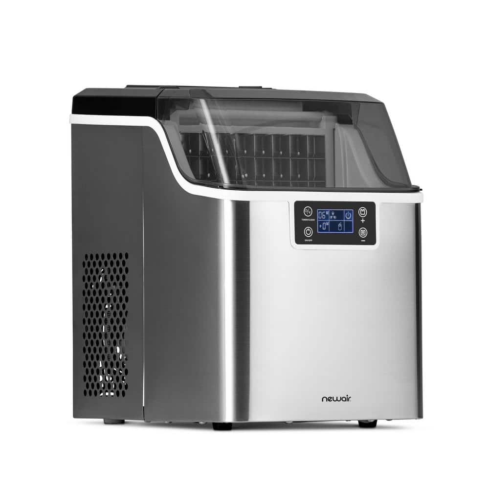 Magic Chef 27 lbs. Portable Countertop Ice Maker in Stainless Steel  HNIM27ST - The Home Depot