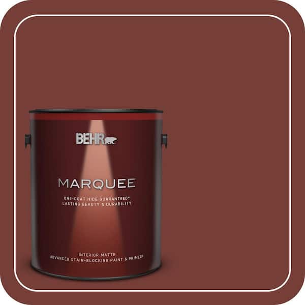 BEHR MARQUEE 1 gal. #BXC-76 Florence Red Matte Interior Paint & Primer