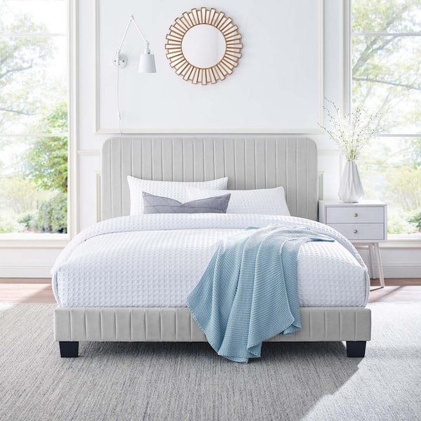 Delp upholstered low profile deals standard bed