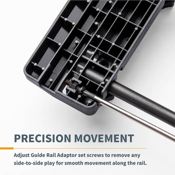 POWERTEC 110 in. Track Saw Guide Rail Joining Set for Makita