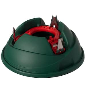 Indoor Automatic Green Christmas Tree Stand With Water Reservoir, Adjustable Metal Claws
