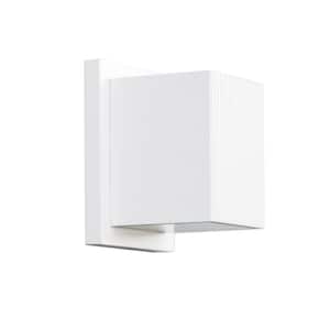 Mavis 5-in 1 Light 17-Watt White Integrated LED Exterior Wall Sconce