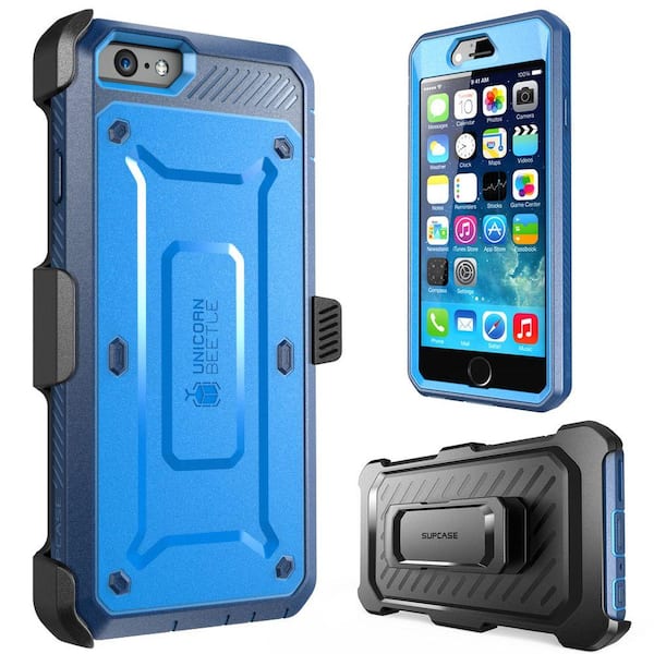 Unbranded SUPCASE Unicorn Beetle Pro Full-Body Case for Apple iPhone 6/6S, Blue/Black