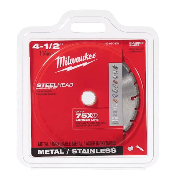 Milwaukee 49-93-7805 4-1/2" SteelHead Diamond Cut-Off Blade 