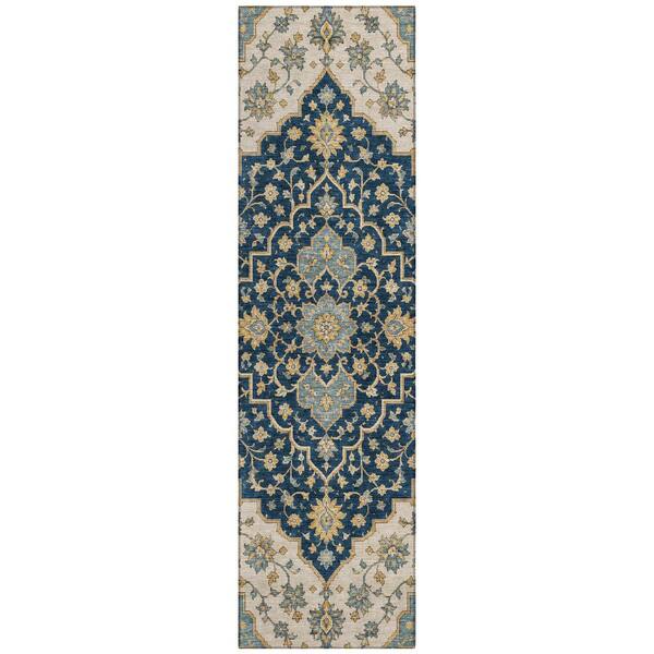 Chantille Machine Washable Indoor/Outdoor Abstract ACN3134 Baltic 2 ft. x 7 ft. Runner Rug
