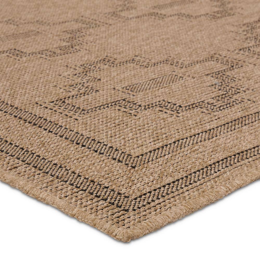 Medallion Charm Black Synthetic 9' x 12' Indoor/Outdoor Rug