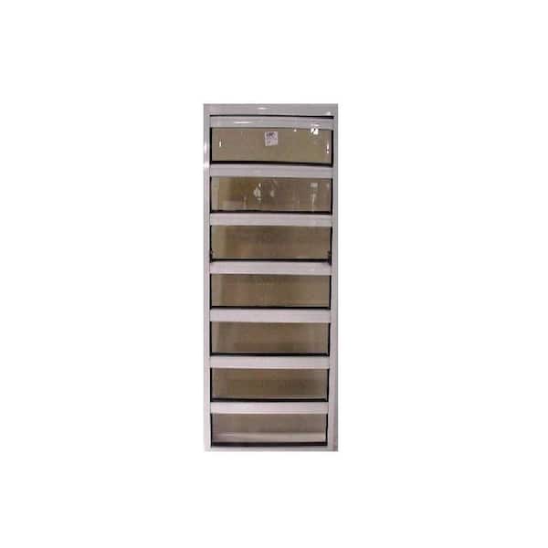 Air Master Windows and Doors 24 in. x 35 in. Master View Louver Awning Aluminum Window in White