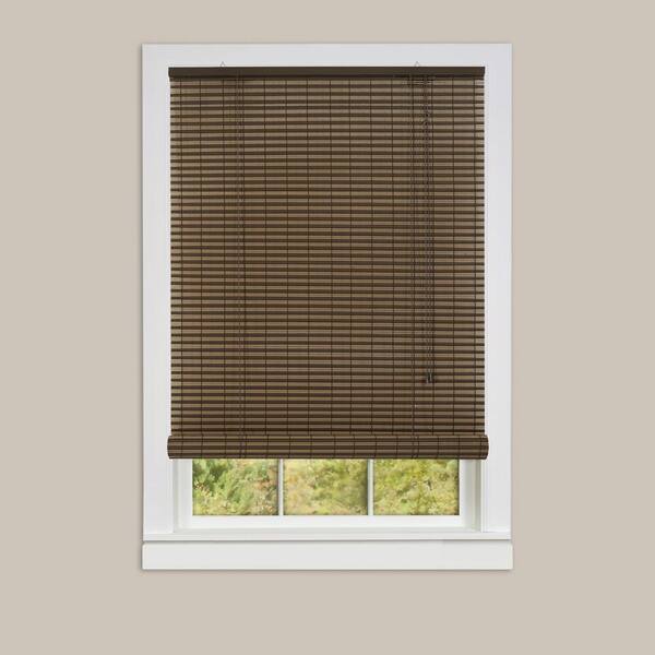 Achim Ashland Cocoa Almond Roll-Up 0.25 in. Vinyl Blind - 30 in. W x 72 in. L