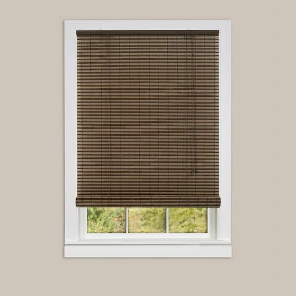 Achim Ashland Cocoa Almond Roll-Up 0.25 in. Vinyl Blind - 60 in. W x 72 in. L