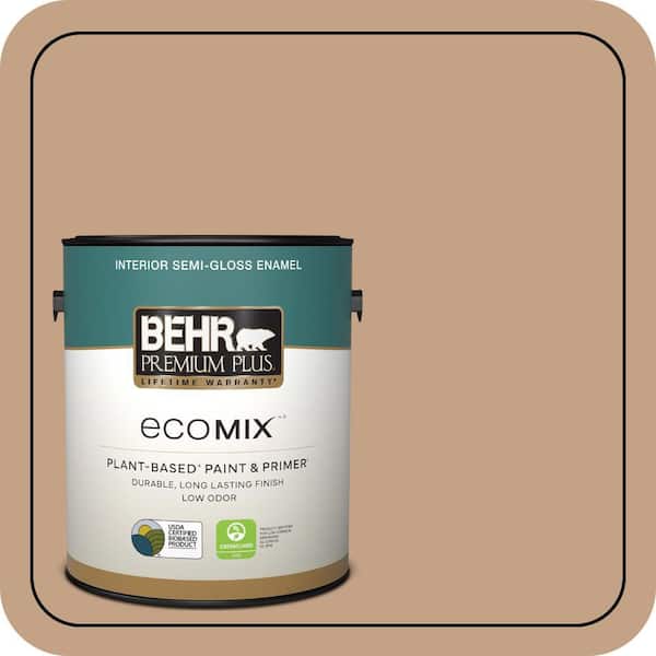 1 gal. #S240-4 Pacific Bluffs Semi-Gloss Enamel EcoMix Plant-Based Interior Paint & Primer