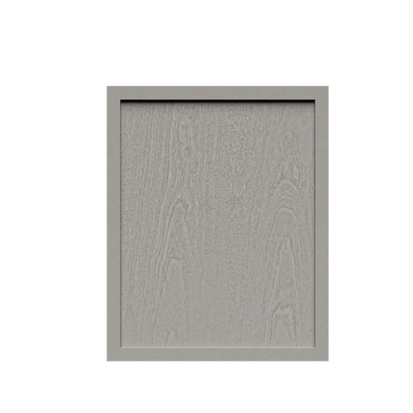 LIFEART CABINETRY Slim Shaker 12 x 15 in. Cabinet Door Sample in. Gray