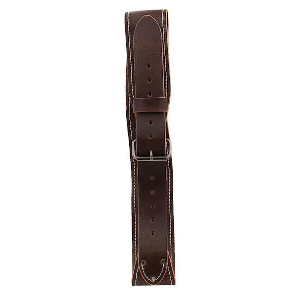 BUCKET BOSS Tapered Leather Tool Belt Size Medium (Waists 30 in.- 42 in.)