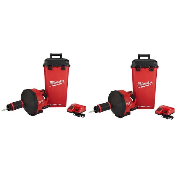 Milwaukee M18 Fuel Drain Snake with Cable-Drive Locking Feed