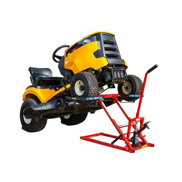 Garden Lawn Mower Lift Repair Jack Tractor ATV Hydraulic Blades Zero Turn Safety 