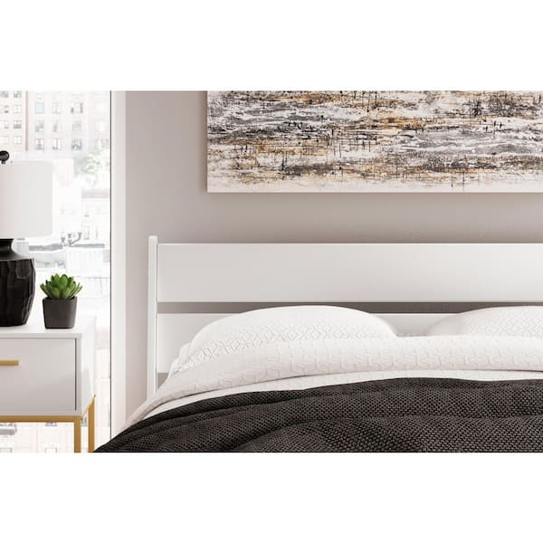 Signature Design By Ashley Socalle White Queen Panel Headboard